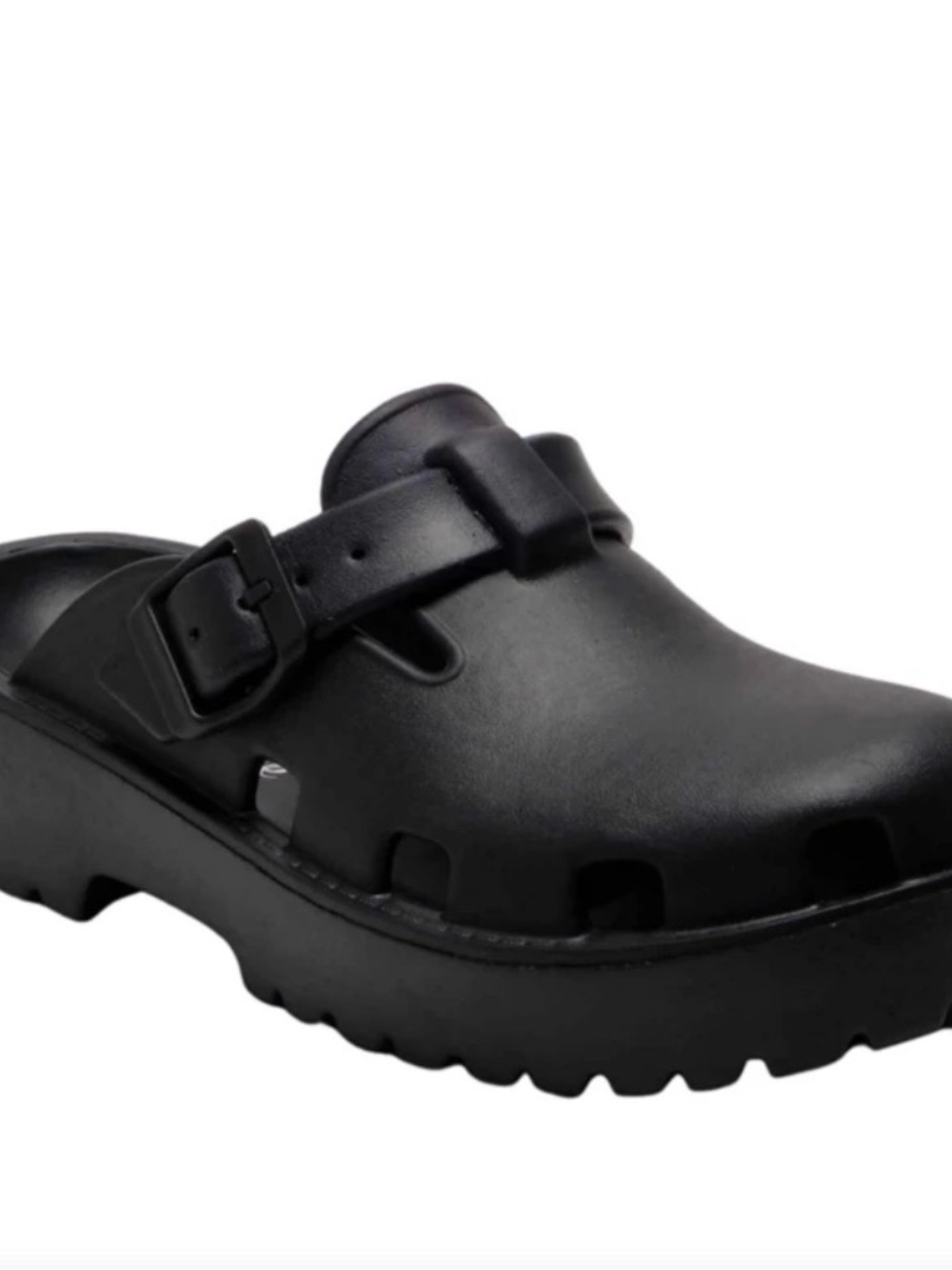 Free People Karlie Buckle Clog in Black
